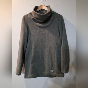 Arc'teryx Desira Cowl Neck Pullover Tunic Sweater Heather Gray Womens M